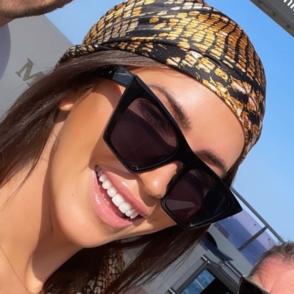 Black cat eye sunglasses